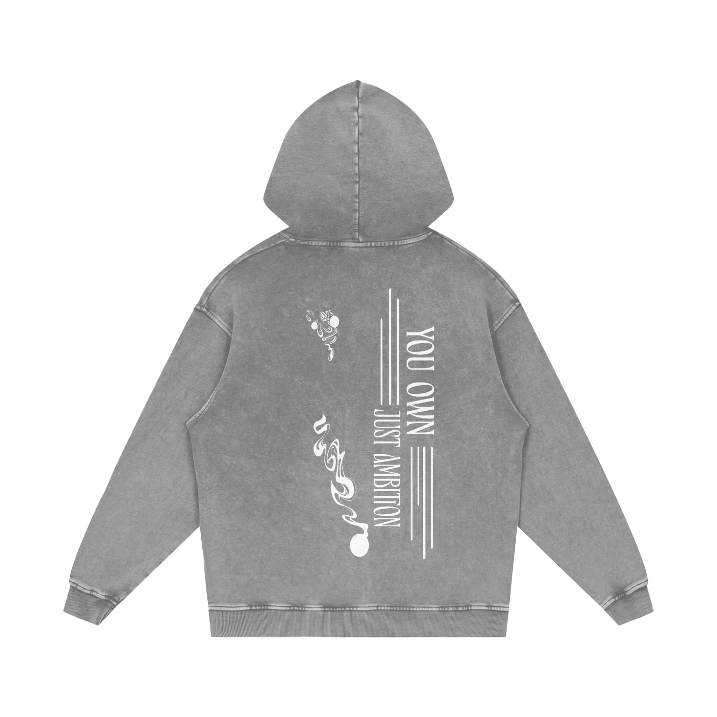 Snow Washed Loose Cotton Hoodie