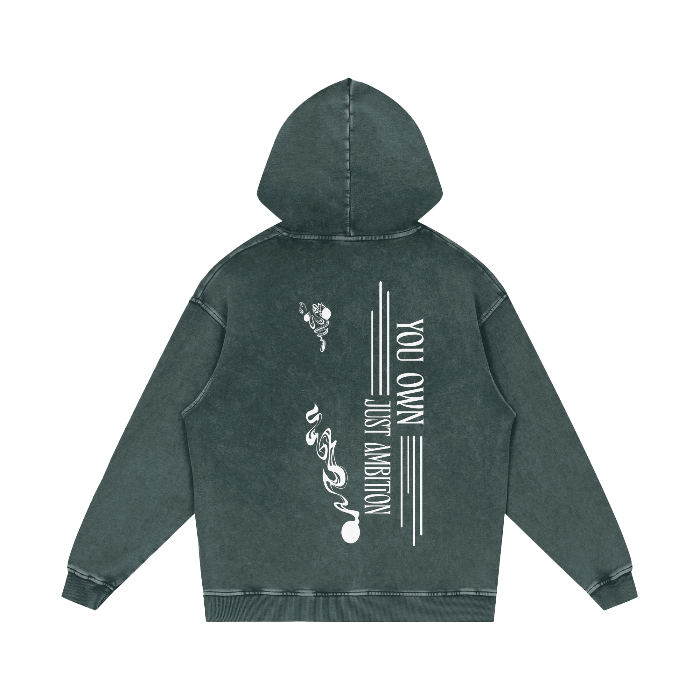 Snow Washed Loose Cotton Hoodie